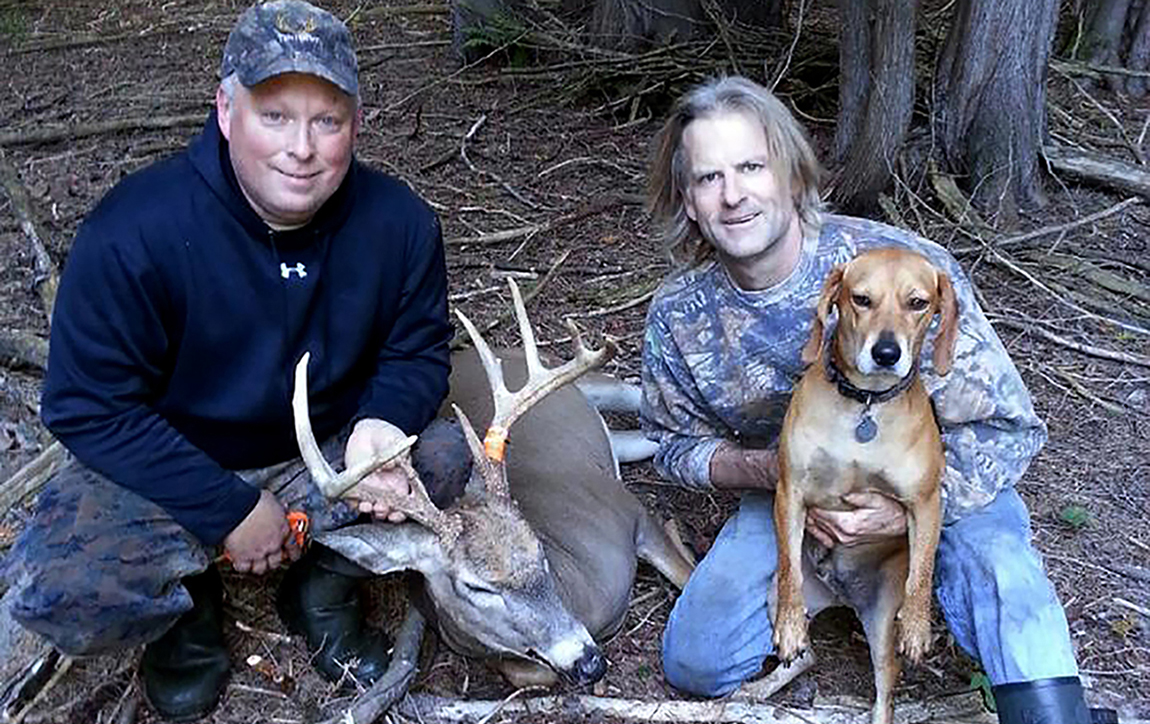 TC Deer Dog Stan tracking the buck